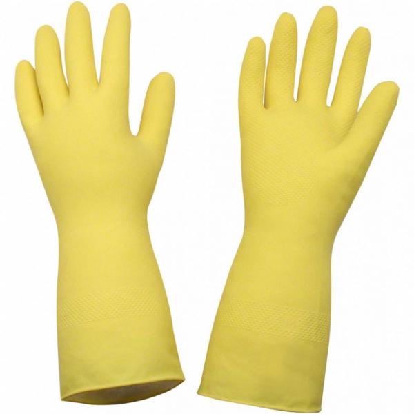 LUVA LIMPEZA AMARELA M